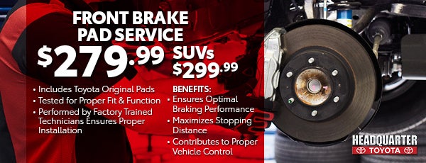 Front Brake Pad Service