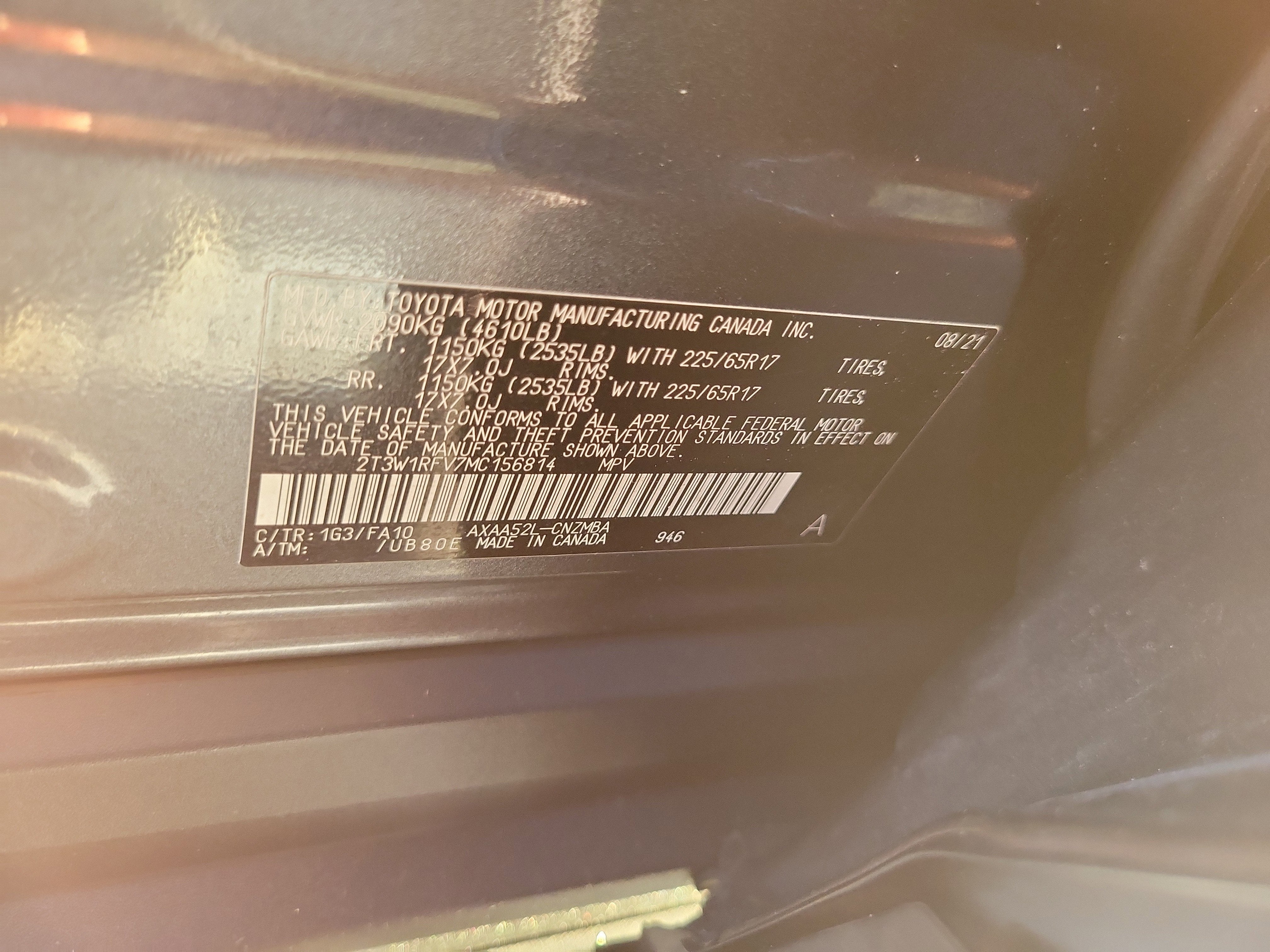 2021 Toyota RAV4 XLE