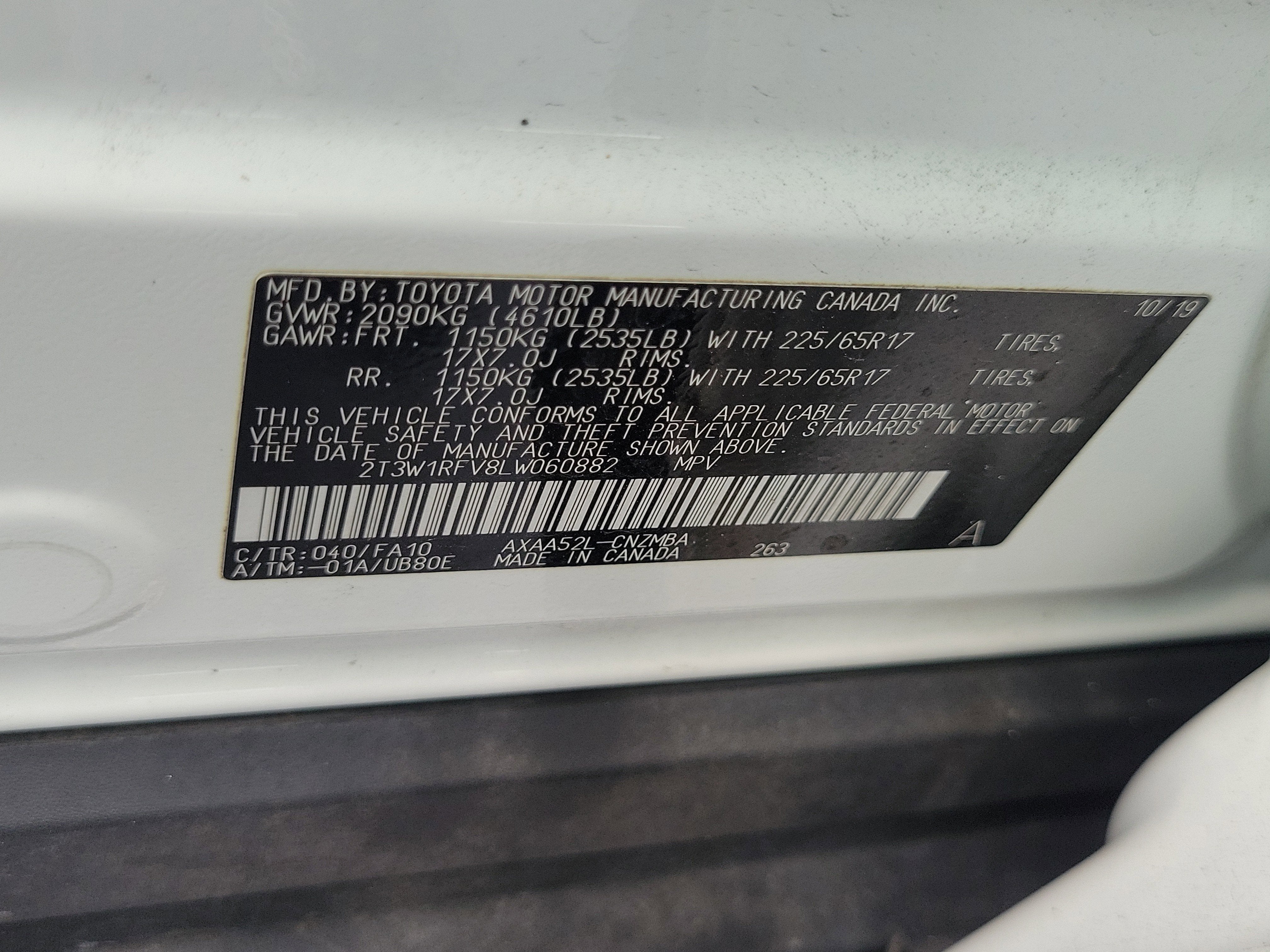 2020 Toyota RAV4 XLE