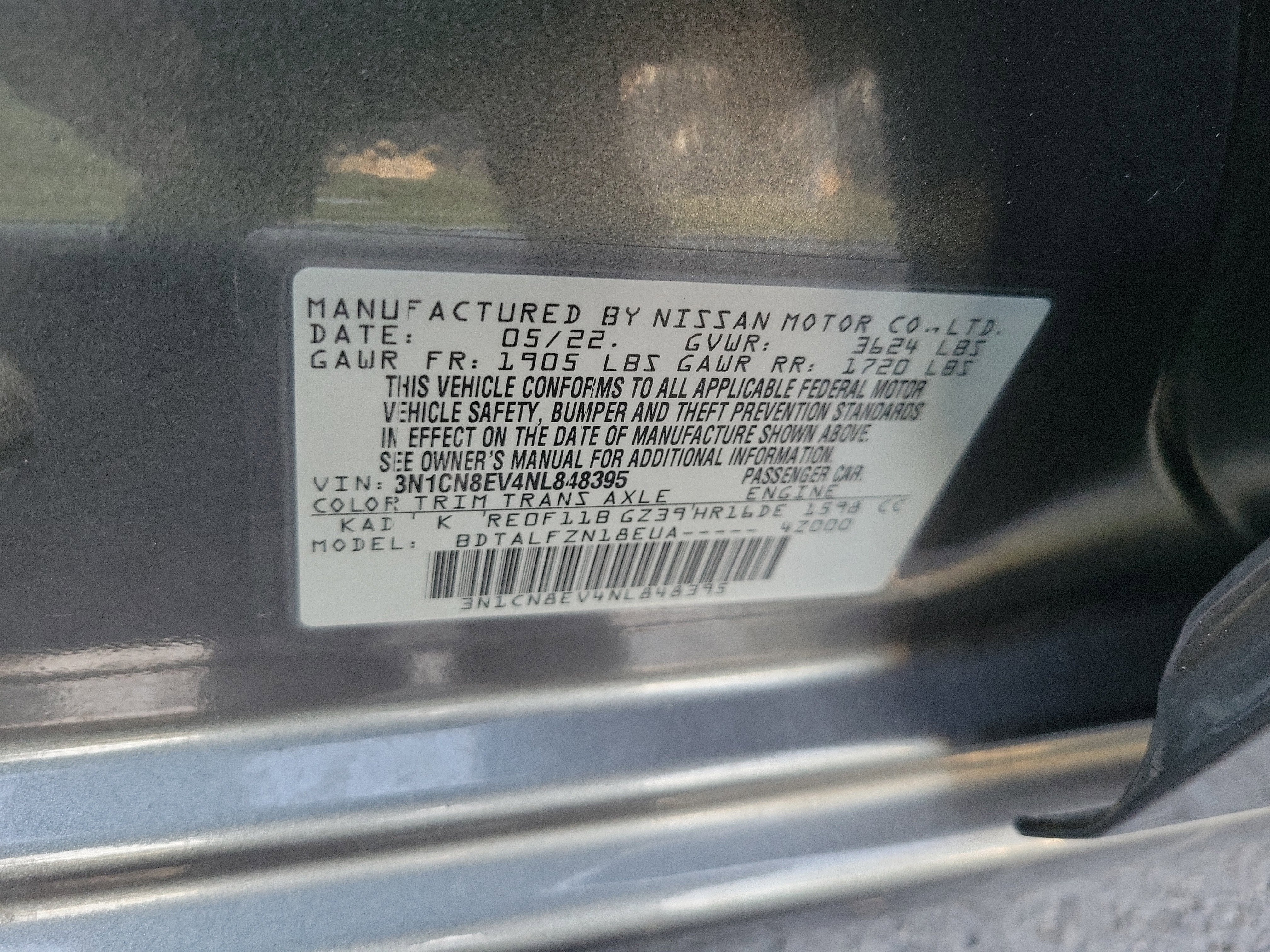 2022 Nissan Versa SV