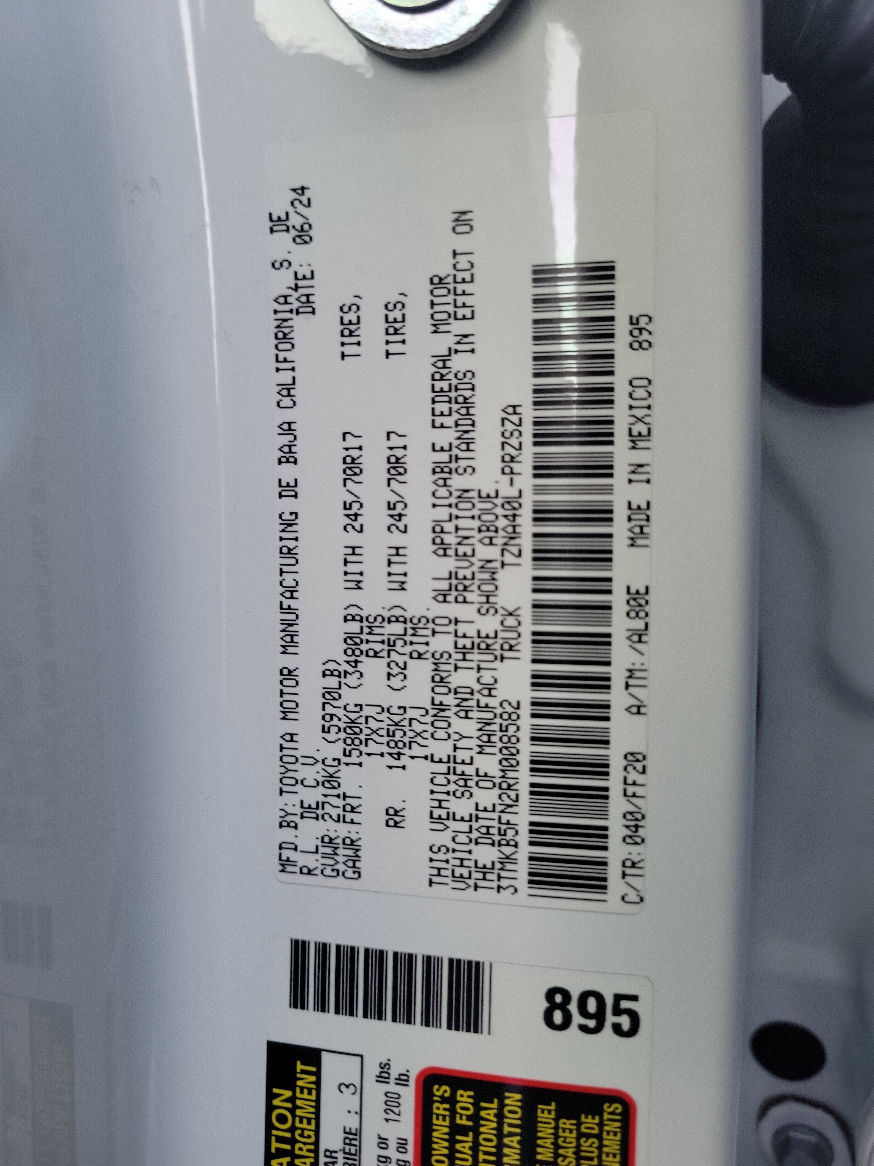 2024 Toyota Tacoma 2WD SR5