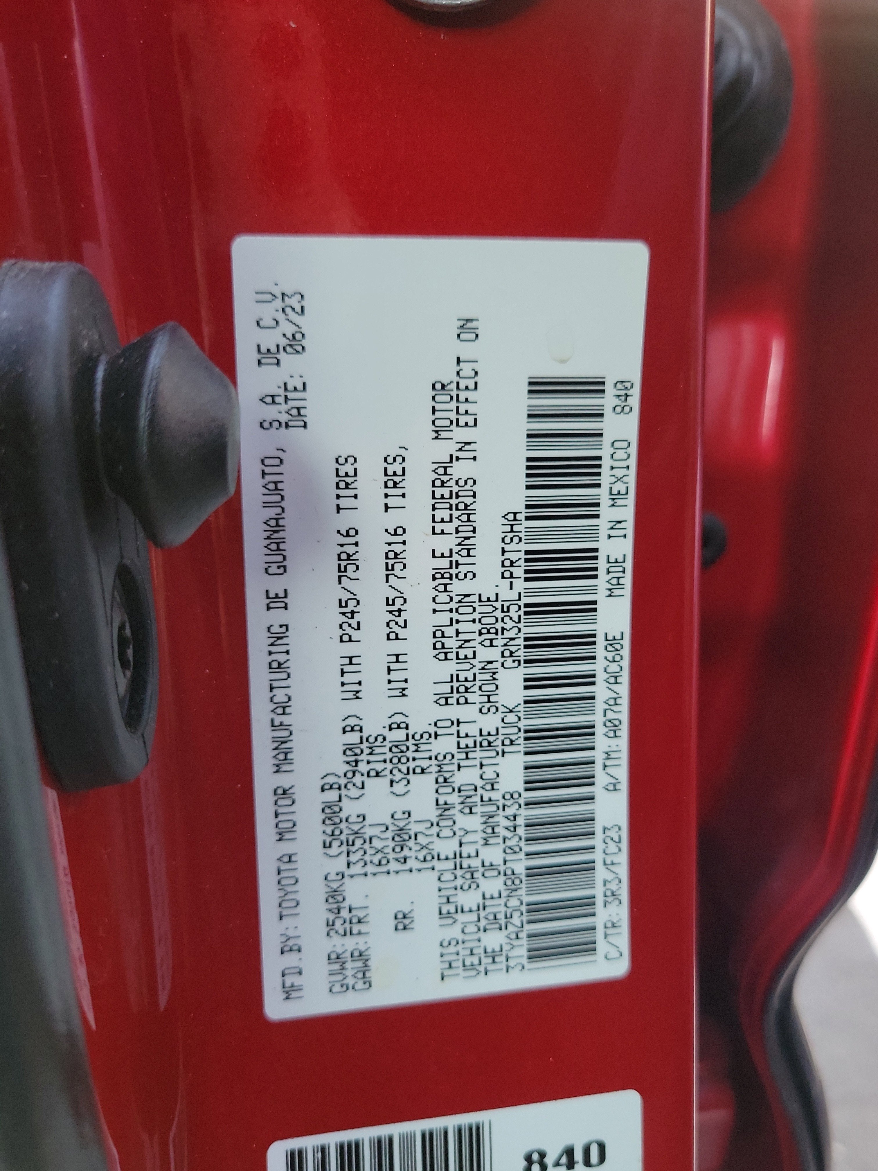 2023 Toyota Tacoma 2WD SR5