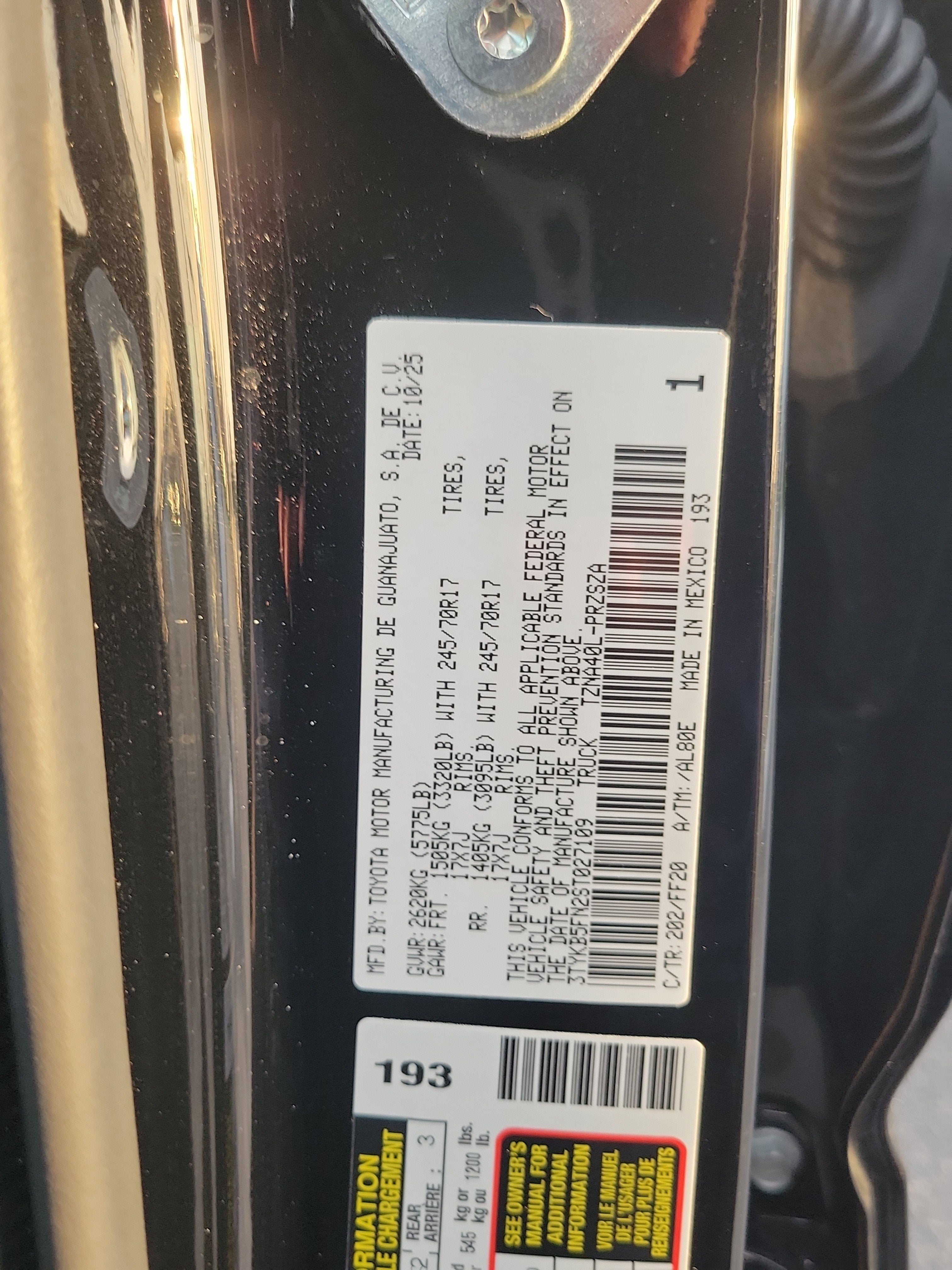 2025 Toyota Tacoma 2WD SR5