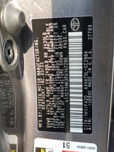 2023 Toyota Camry LE