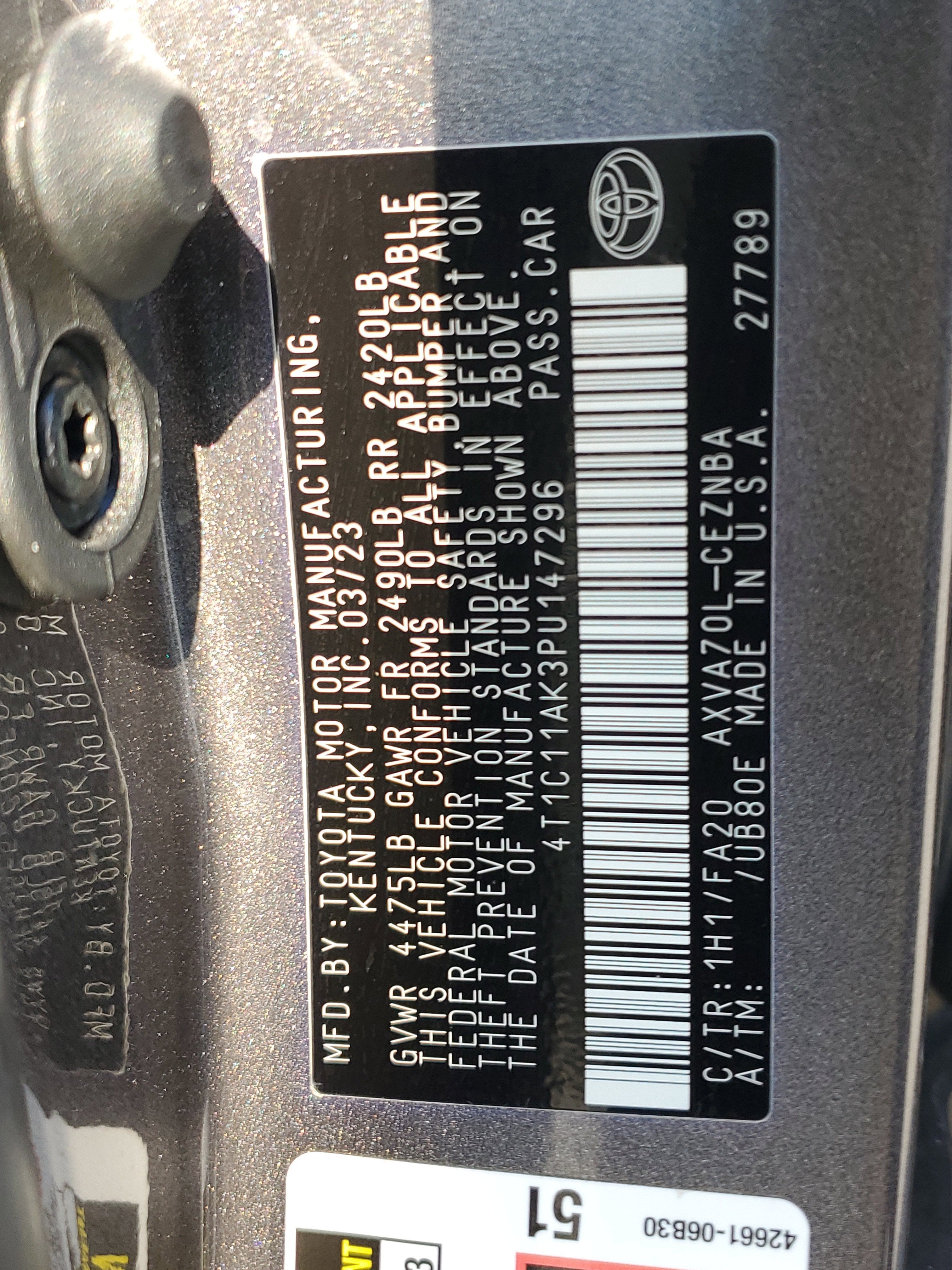 2023 Toyota Camry LE