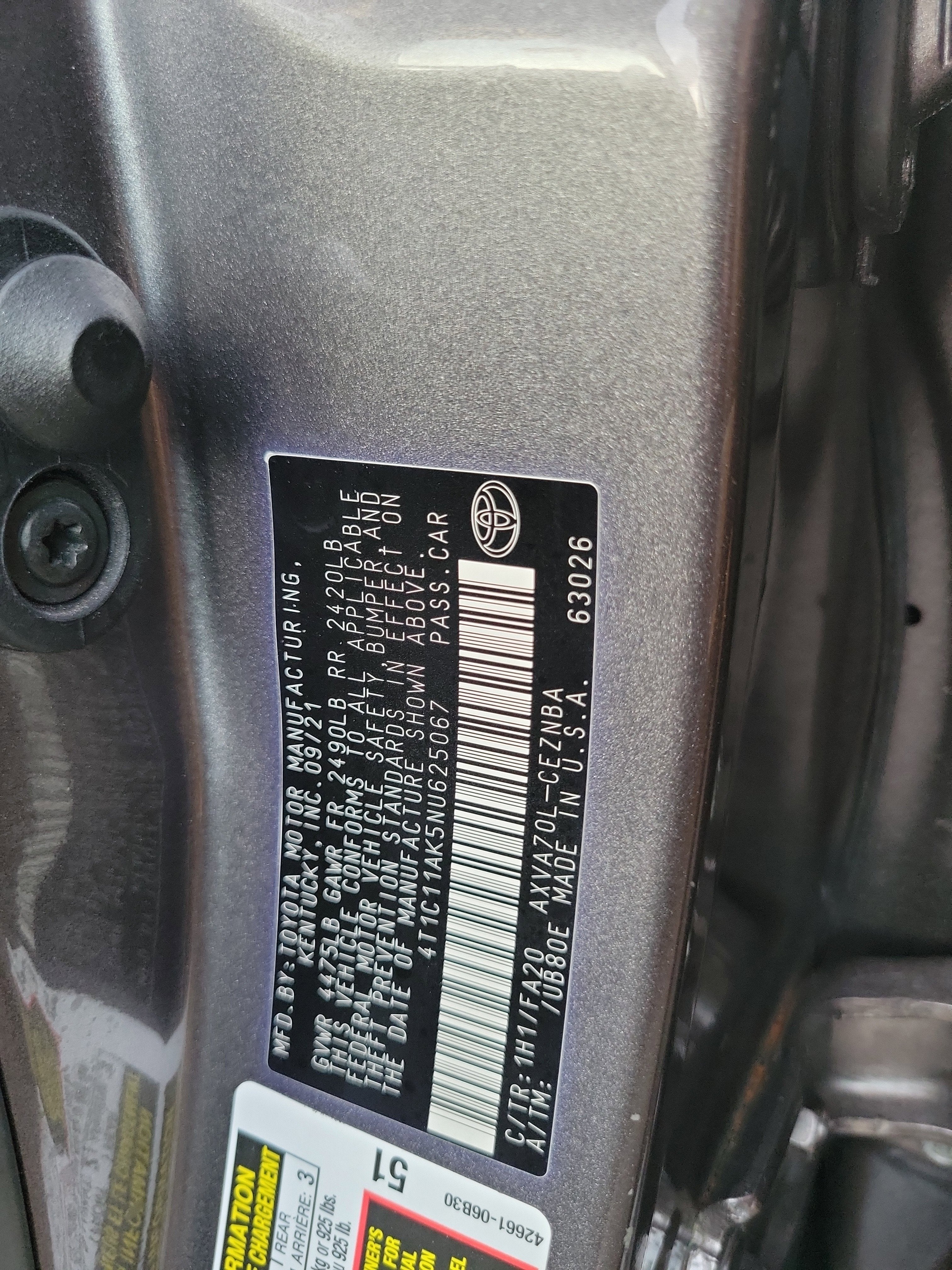 2022 Toyota Camry LE