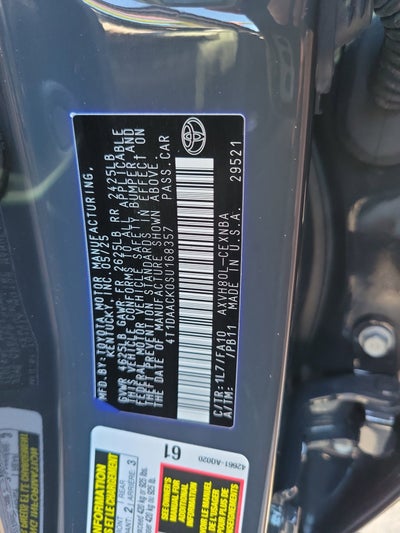 2025 Toyota Camry LE