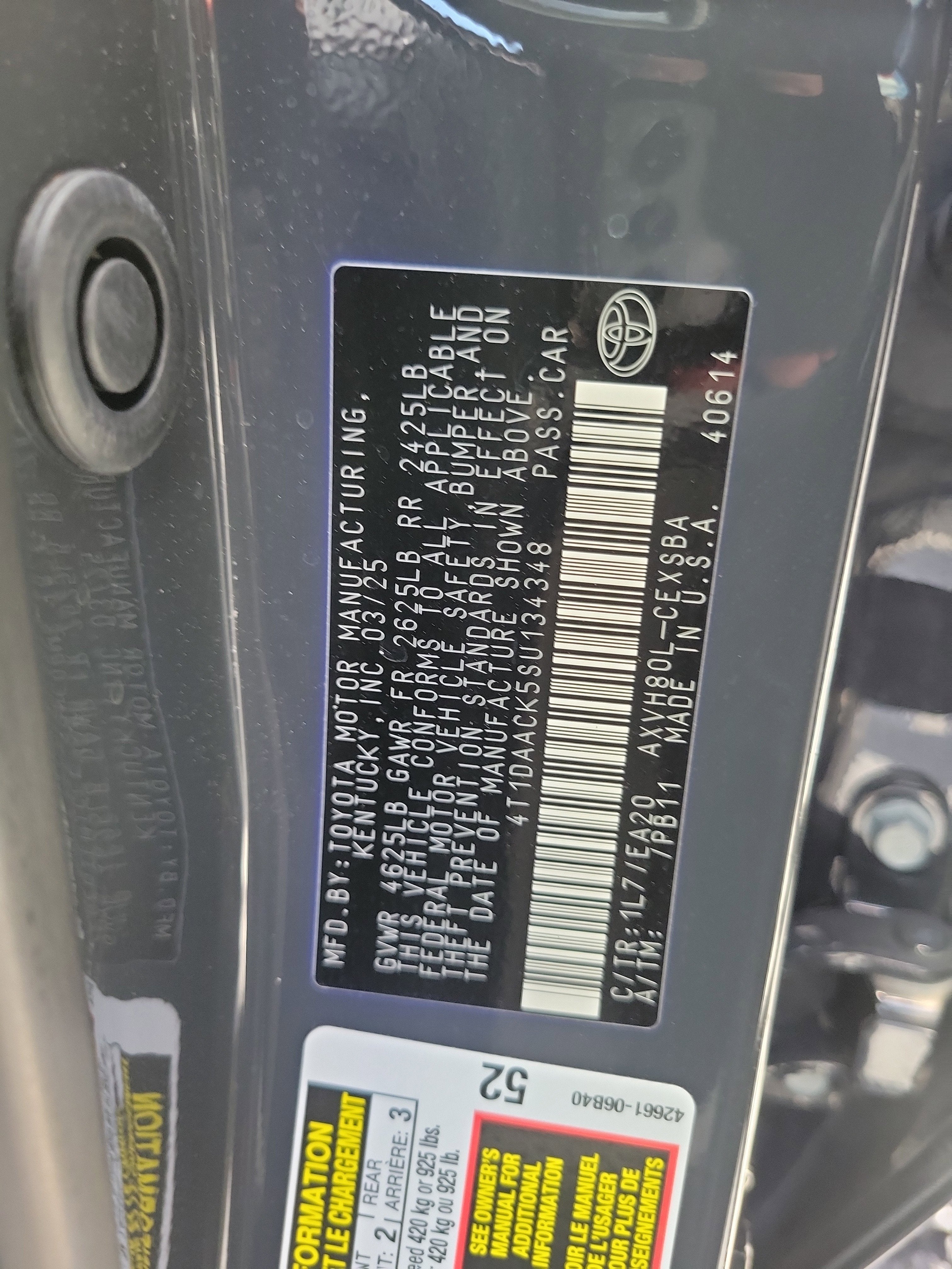 2025 Toyota Camry SE
