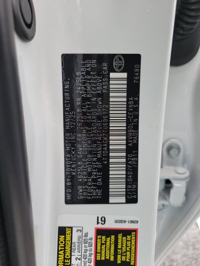 2026 Toyota Camry LE