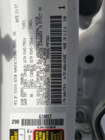 2018 Toyota Tacoma SR