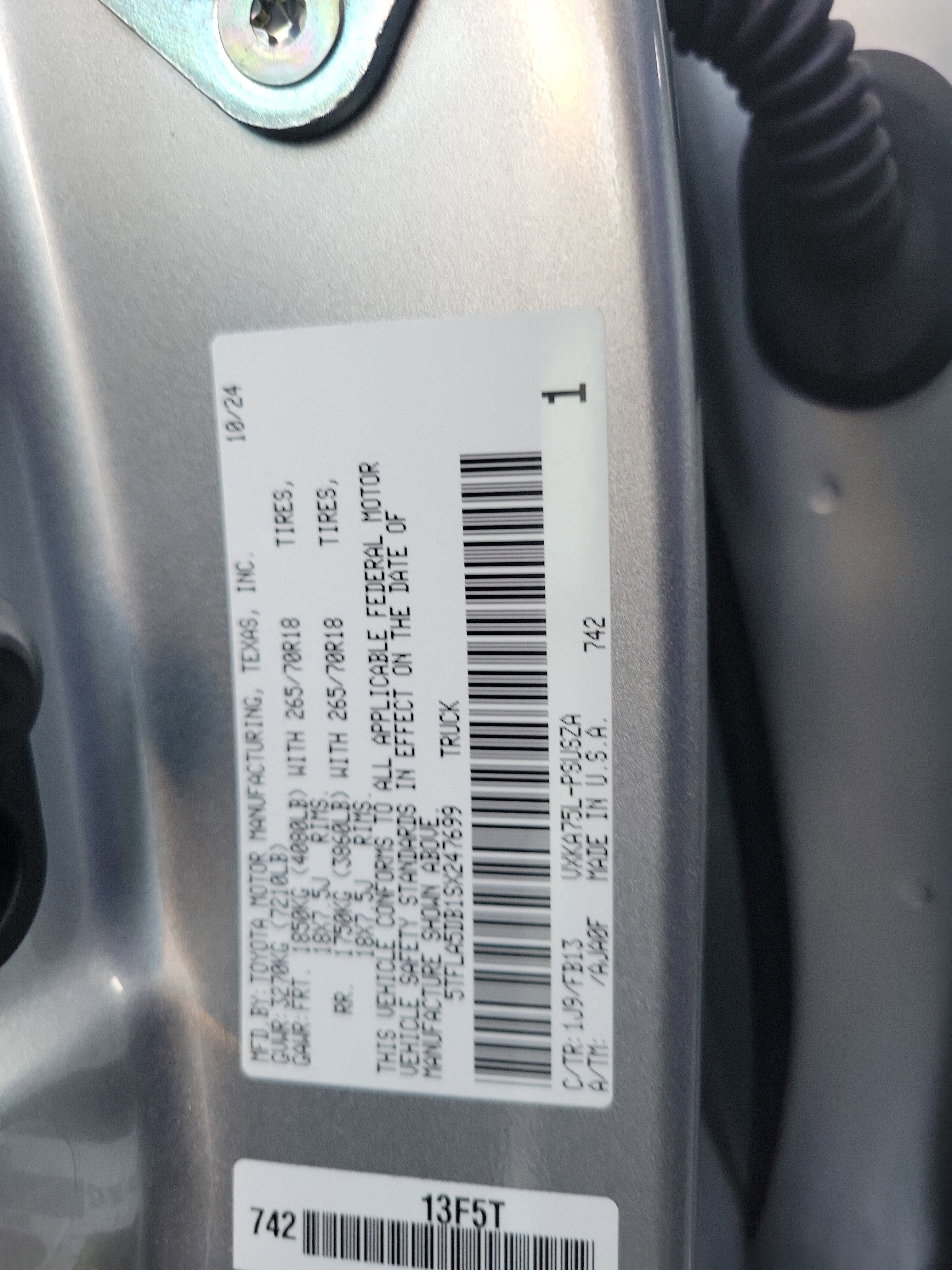 2025 Toyota Tundra 4WD SR