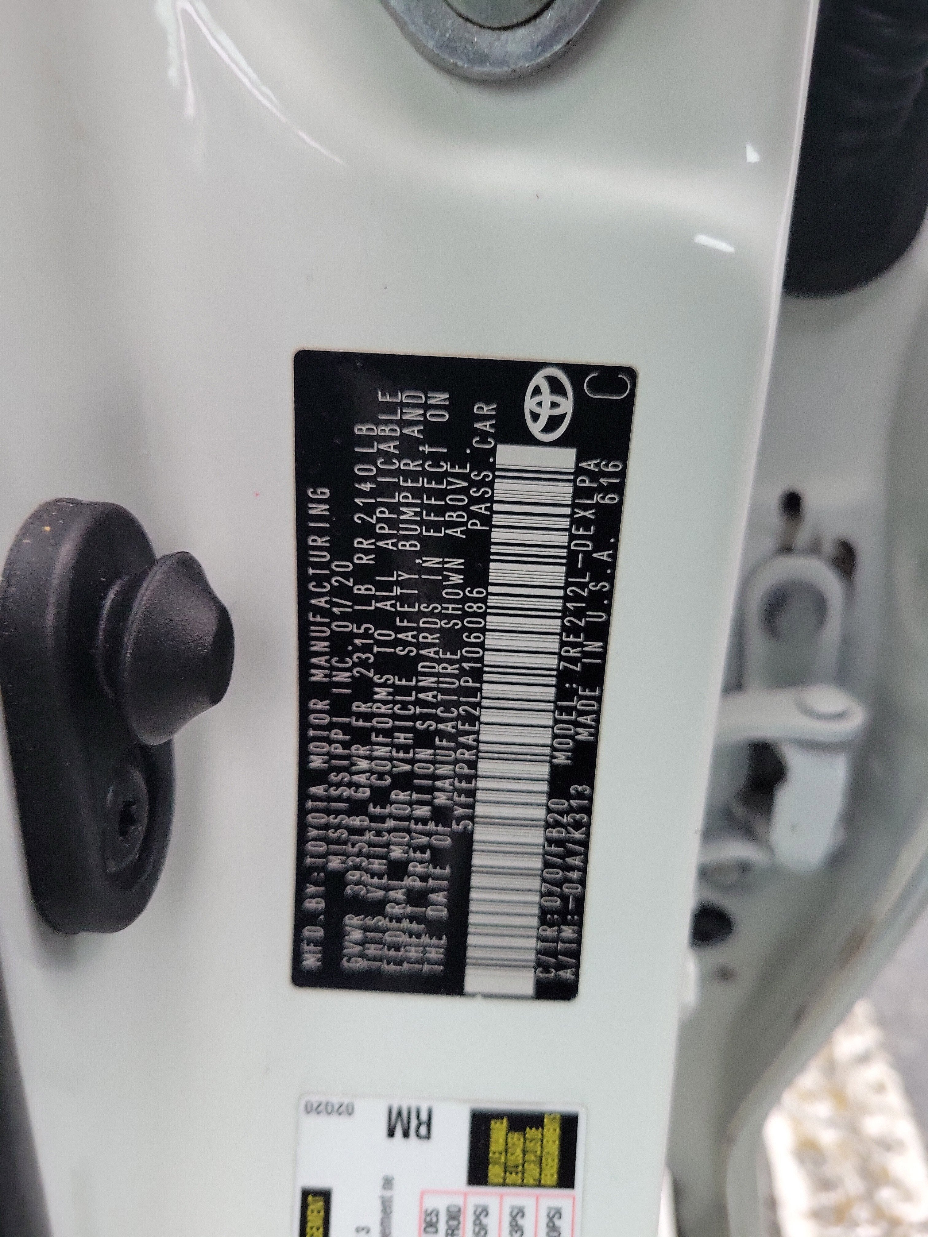 2020 Toyota Corolla LE