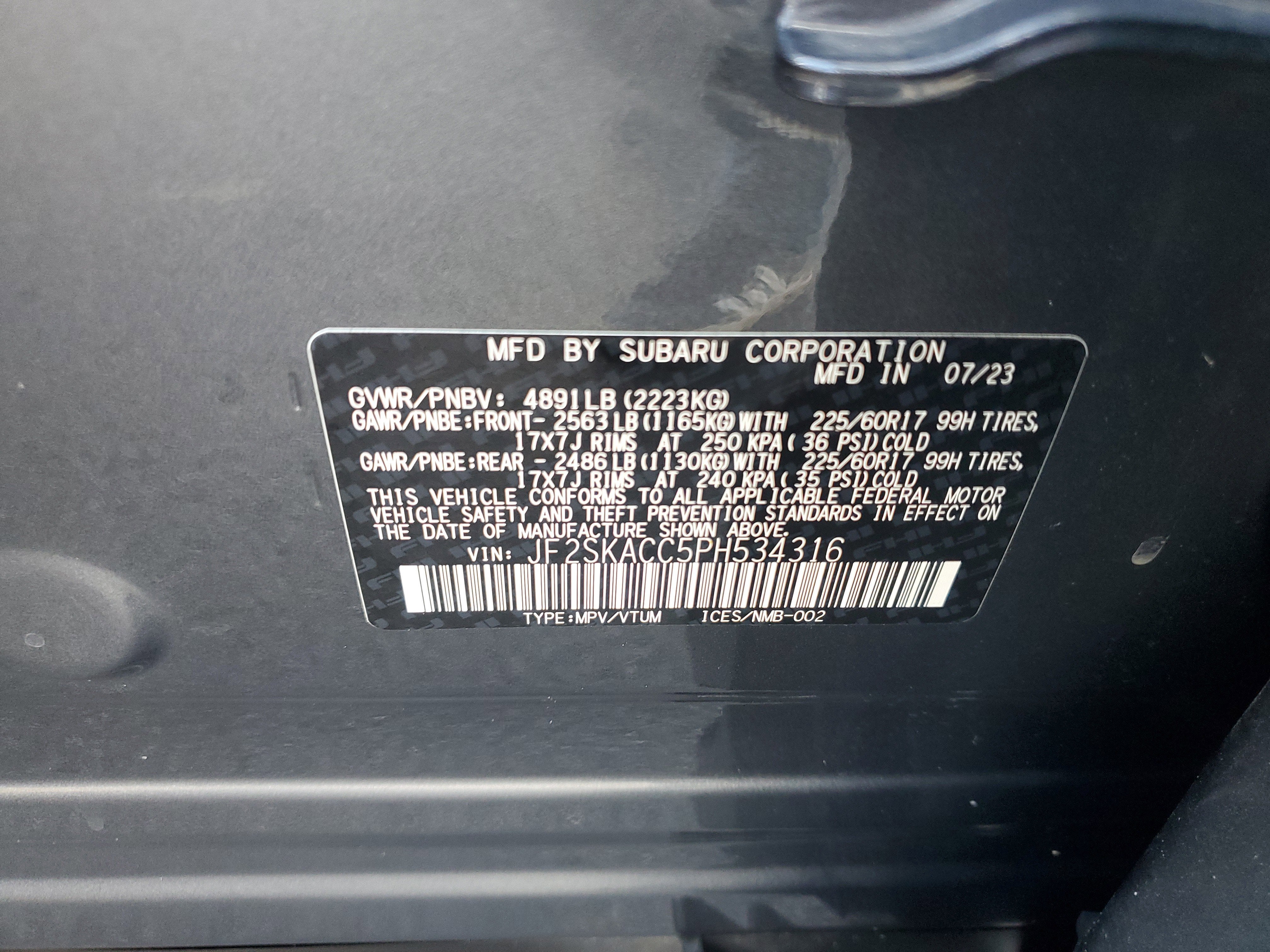 2023 Subaru Forester BASE