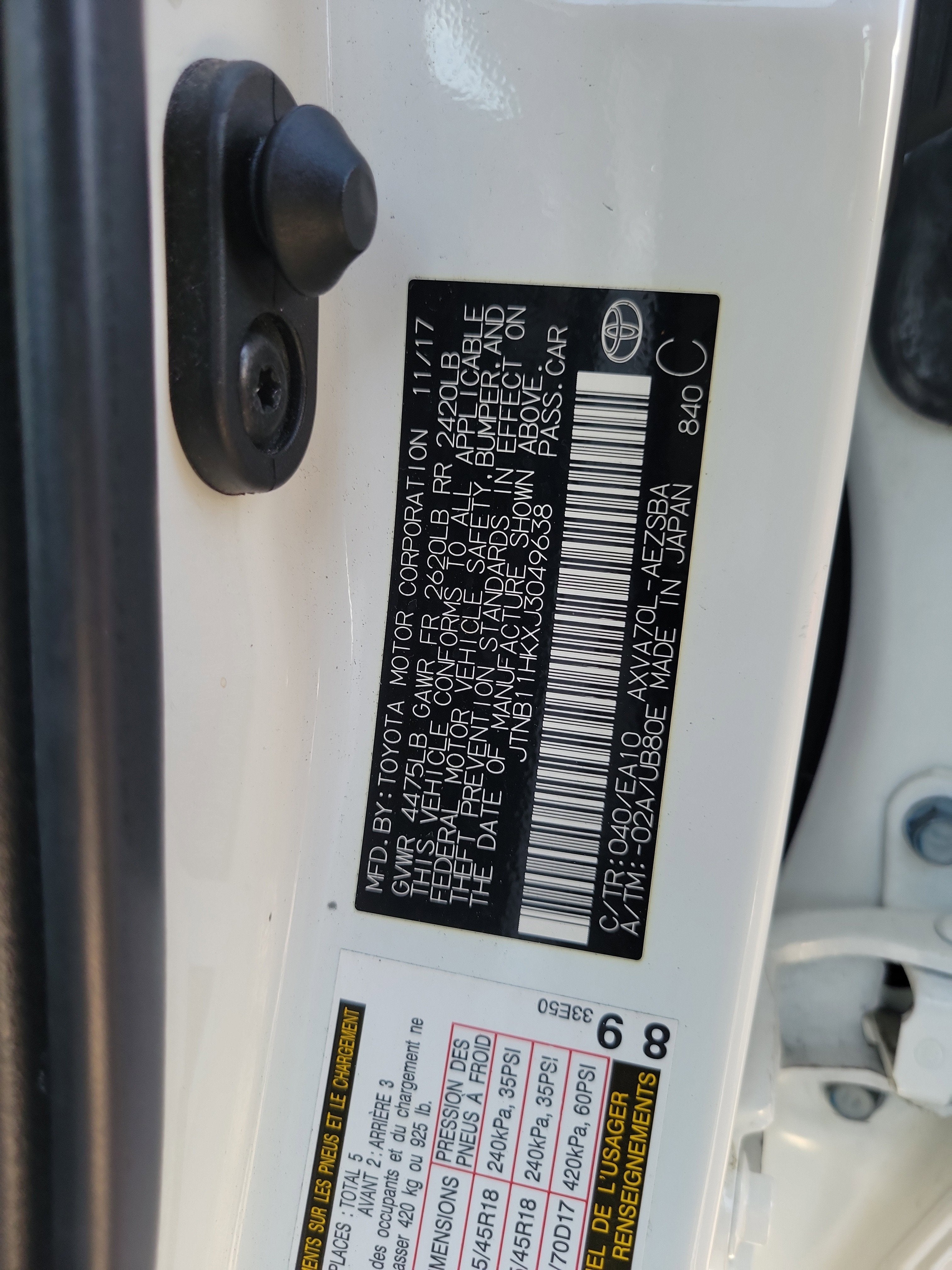 2018 Toyota Camry SE