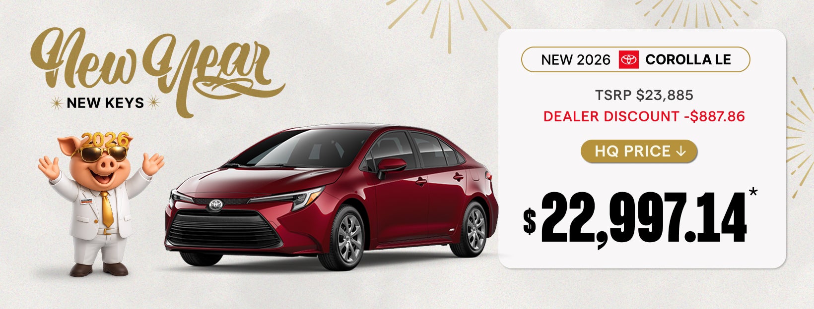 New Year - New 2026 Corolla LE