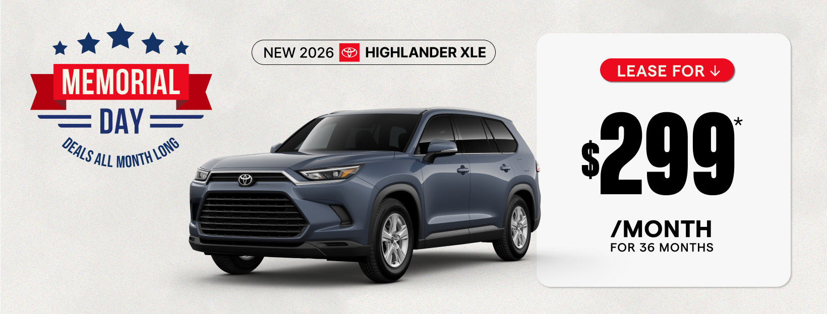 New 2026 Toyota Highlander XLE