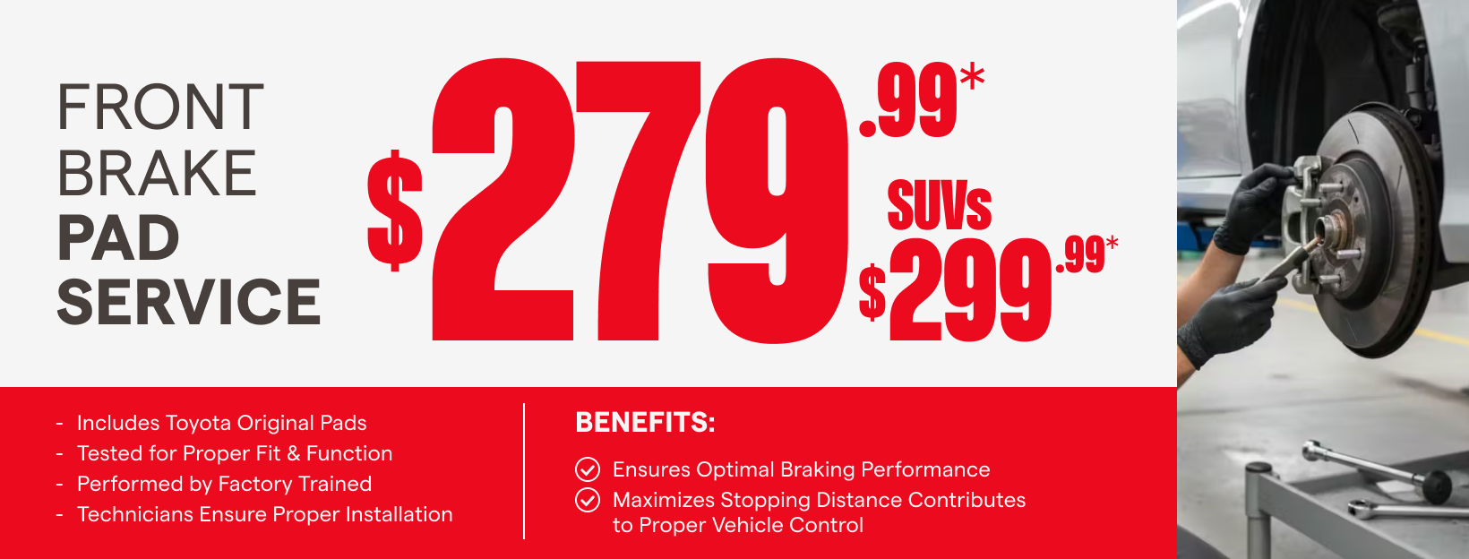 Front Brake Pad Service