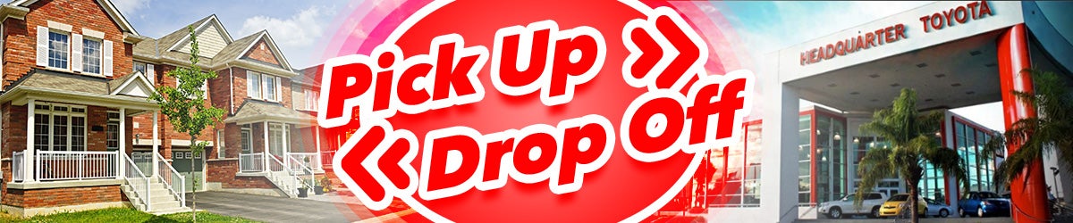 Pick Up Drop Off Banner