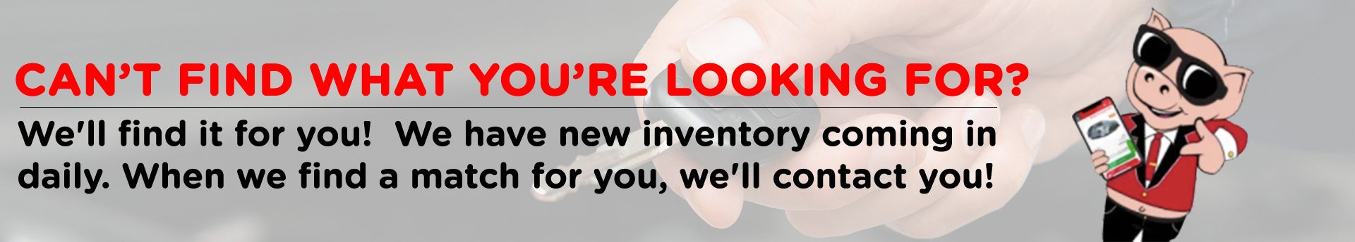 New Inventory Coming In Daily