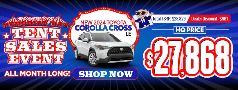 New 2024 Toyota Corolla Cross LE HQ Price: $27,868*
