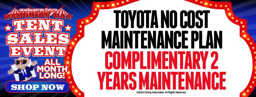 Toyota No Cost Maintenance Plan