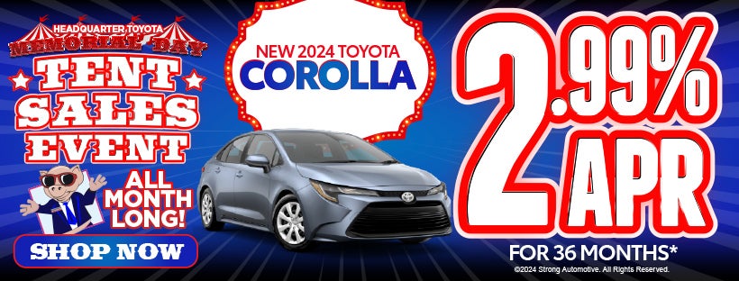New 2024 Toyota Corolla | 2.99% APR for 36 Months*